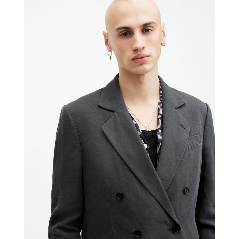 AllSaints Tansey Relaxed Fit Garment Wash Blazer image number 2